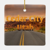 Cedar City UT Keramikornament (Rückseite)