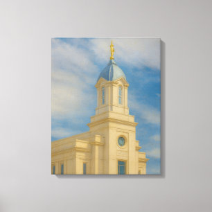 Cedar City Utah Temple Painting™ LDS Art Leinwand
