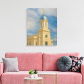 Cedar City Utah Temple Painting™ LDS Art Leinwand (Insitu (Wohnzimmer))