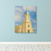 Cedar City Utah Temple Painting™ LDS Art Leinwand (Insitu (Holzboden))