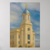 Cedar City Utah Temple Painting™ LDS Art Poster (Vorne)