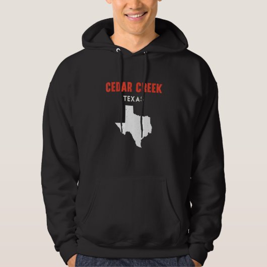 Cedar Creek Texas USA State America Travel Texas Hoodie (Vorderseite)