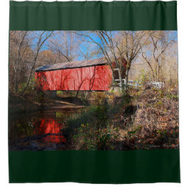 Cedar Creek überdachte Brücke, Missouri Duschvorhang