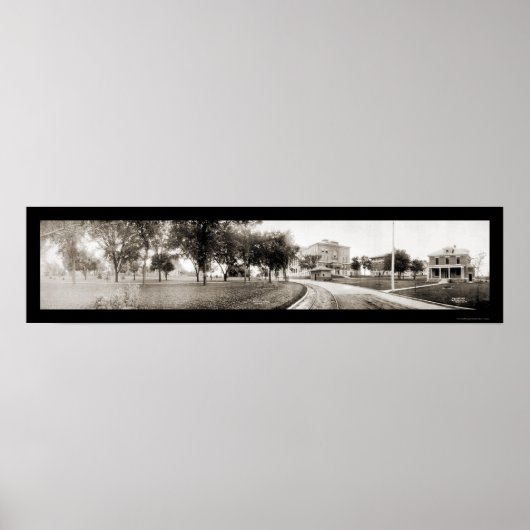 Cedar Falls IA Panview Foto 1907 Poster (Vorne)
