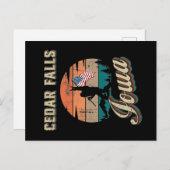 Cedar Falls Iowa Postkarte (Vorne/Hinten)