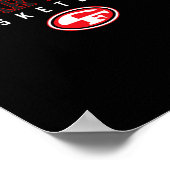 Cedar Falls Tigers Logo Sketll Hs Poster (Ecke)