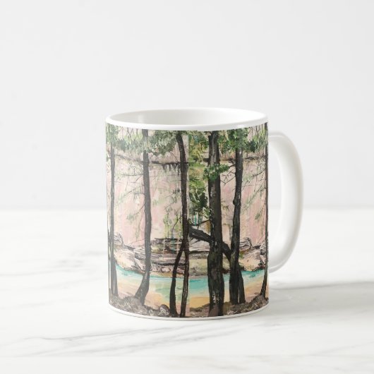 Cedar Falls Trail, Hocking Hills  Kaffeetasse (VorderseiteRechts)