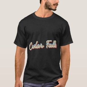 Cedar Falls Uni Town Script T-Shirt