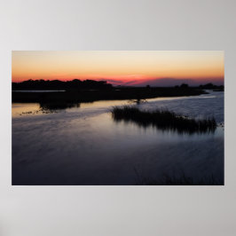 Cedar Key Breezy Sunset Print Poster