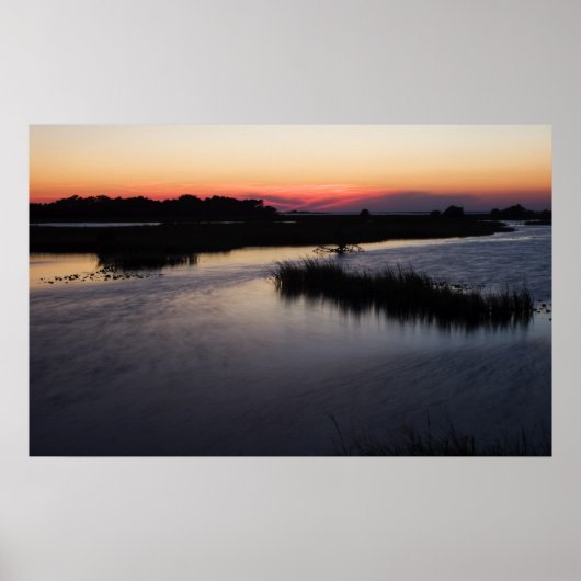 Cedar Key Breezy Sunset Print Poster (Vorne)