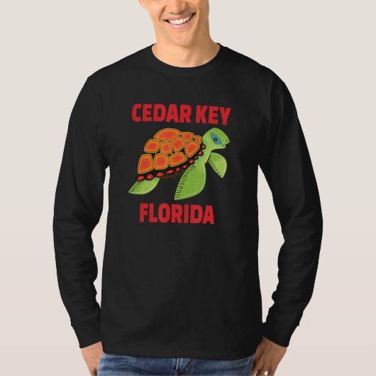 Cedar Key Florida Sea Turtle T-Shirt (Vorderseite)