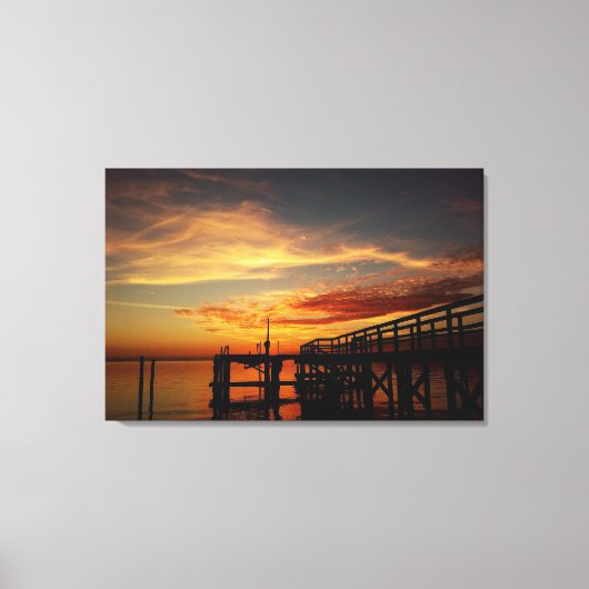 Cedar Key Florida Sunset 9 Leinwanddruck (Vorderseite)