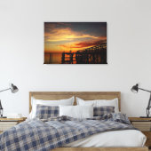 Cedar Key Florida Sunset 9 Leinwanddruck (Insitu (Schlafzimmer))
