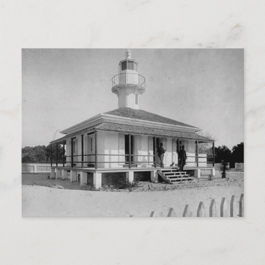 Cedar Key Lighthouse Postkarte (Vorderseite)