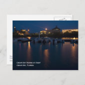 Cedar Key Marina - The Night Postcard Postkarte (Vorne/Hinten)