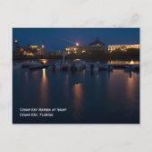 Cedar Key Marina - The Night Postcard Postkarte (Vorderseite)