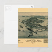 Cedar Key Postkarte (Vorne/Hinten)