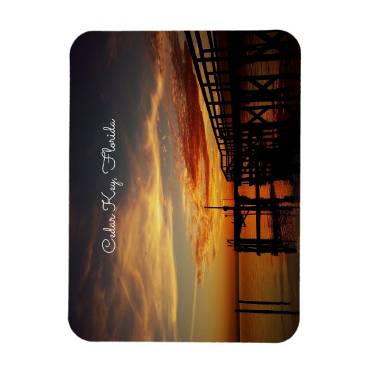 Cedar Key Sunset Magnet (Vertikal)