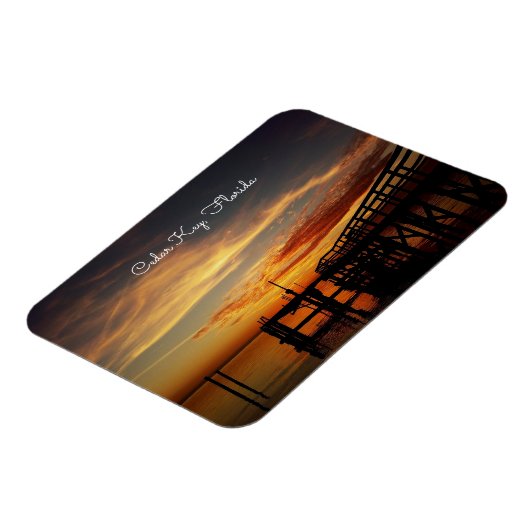 Cedar Key Sunset Magnet (Linke Seite)