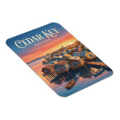 Cedar Key Waterfront USA Magnet (Rechte Seite)