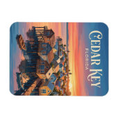Cedar Key Waterfront USA Magnet (Horizontal)