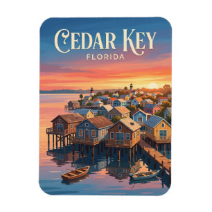 Cedar Key Waterfront USA Magnet