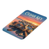 Cedar Key Waterfront USA Magnet (Linke Seite)
