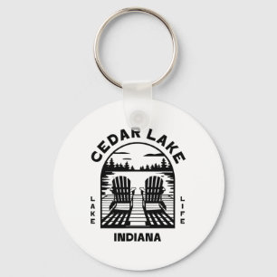Cedar Lake Indiana Outdoors Vintage  Schlüsselanhänger