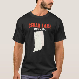 Cedar Lake Indiana USA Staat Amerika Reisen Indien T-Shirt
