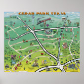 Cedar Park Map Poster (Vorne)