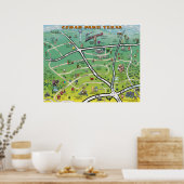 Cedar Park Map Poster (Küche)