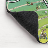 Cedar Park Texas Cartoon Karte Mousepad (Ecke)