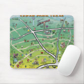 Cedar Park Texas Cartoon Karte Mousepad (Mit Mouse)