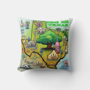 Cedar Park Texas Throw Kissen