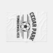 Cedar Park Timberwolves Fußball Ll 2025 Fleecedecke (Vorderseite (Horizontal))