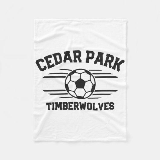 Cedar Park Timberwolves Fußball Ll 2025 Fleecedecke (Vorderseite)