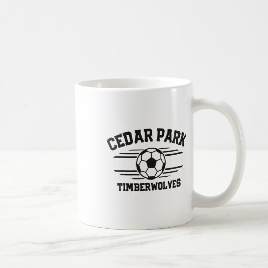 Cedar Park Timberwolves Fußball Ll 2025 Kaffeetasse (Rechts)