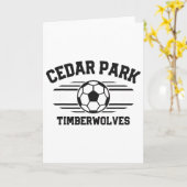 Cedar Park Timberwolves Fußball Ll 2025  Karte (Gelbe Blume)