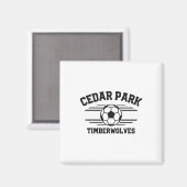 Cedar Park Timberwolves Fußball Ll 2025 Magnet (Vorderseite/Rückseite)