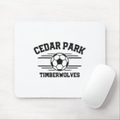 Cedar Park Timberwolves Fußball Ll 2025 Mousepad (Mit Mouse)