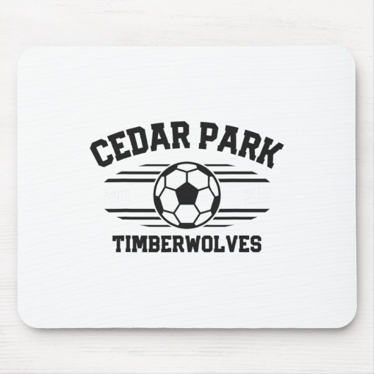 Cedar Park Timberwolves Fußball Ll 2025 Mousepad (Vorne)