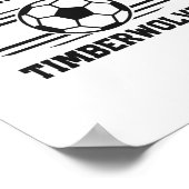 Cedar Park Timberwolves Fußball Ll 2025 Poster (Ecke)