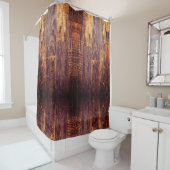 Cedar Planks | rustikales Holzkornmuster Duschvorhang (Beispiel)