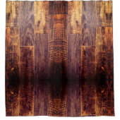 Cedar Planks | rustikales Holzkornmuster Duschvorhang (Vorderseite)
