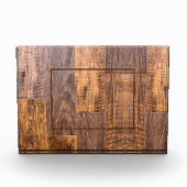 Cedar Planks | rustikales Holzkornmuster Fotoblock (Vorderseite)