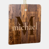 Cedar Planks | rustikales Holzkornmuster Keramikornament (Rechts)