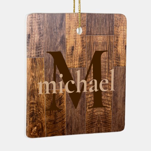 Cedar Planks | rustikales Holzkornmuster Keramikornament (Rechts)