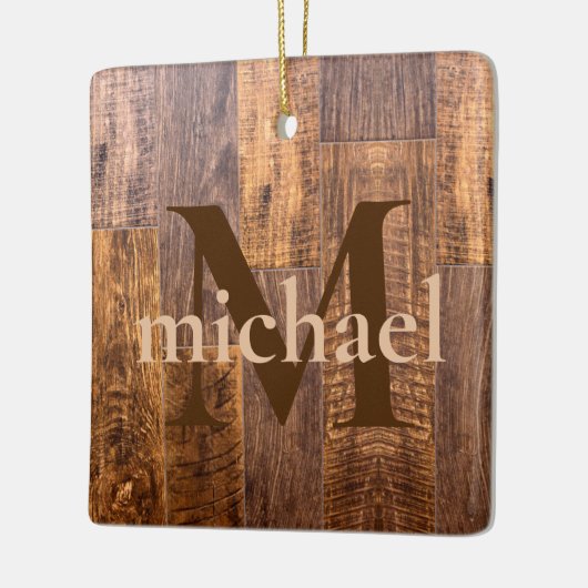 Cedar Planks | rustikales Holzkornmuster Keramikornament (Links)