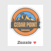 Cedar Point, Kansas Aufkleber (Blatt)