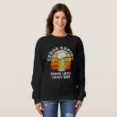 Cedar Rapids Drinks Lokales Kunsthandwerk Bier Iow Sweatshirt (Vorne ganz)